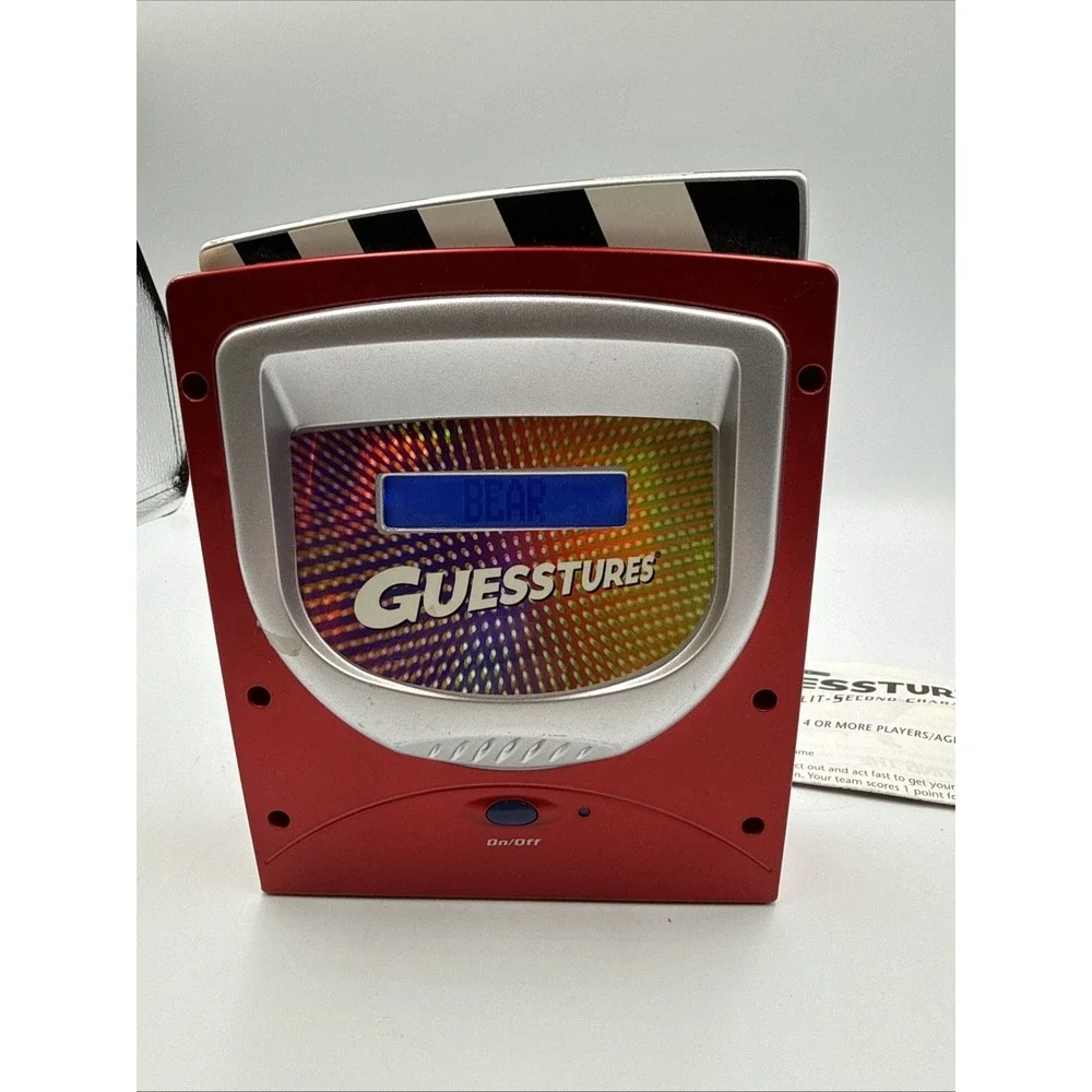 Guesstures Electronic Handheld Game TESTED WORKS Hasbro 2005 Charades